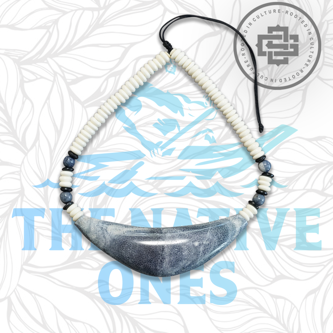 FOSSILIZED BLUE CORAL SINAHI LARGE – SLING GUAM OFFICIAL