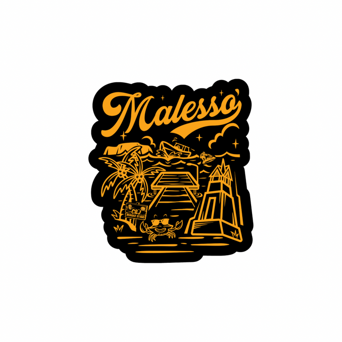 MALESSO' STICKER 8''