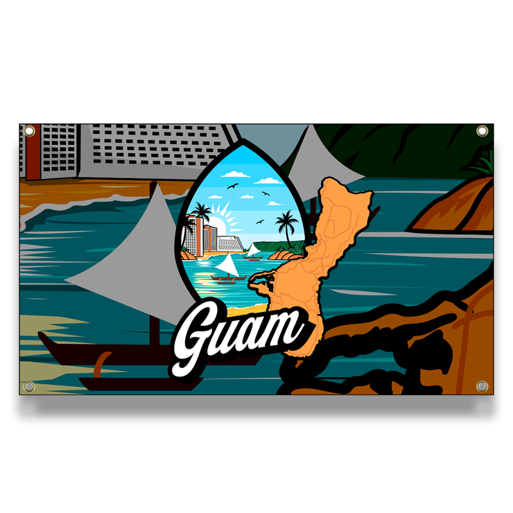 GUAM FLAG 3X5