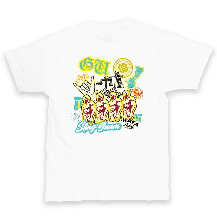 GU MONTAGE TEE WHITE