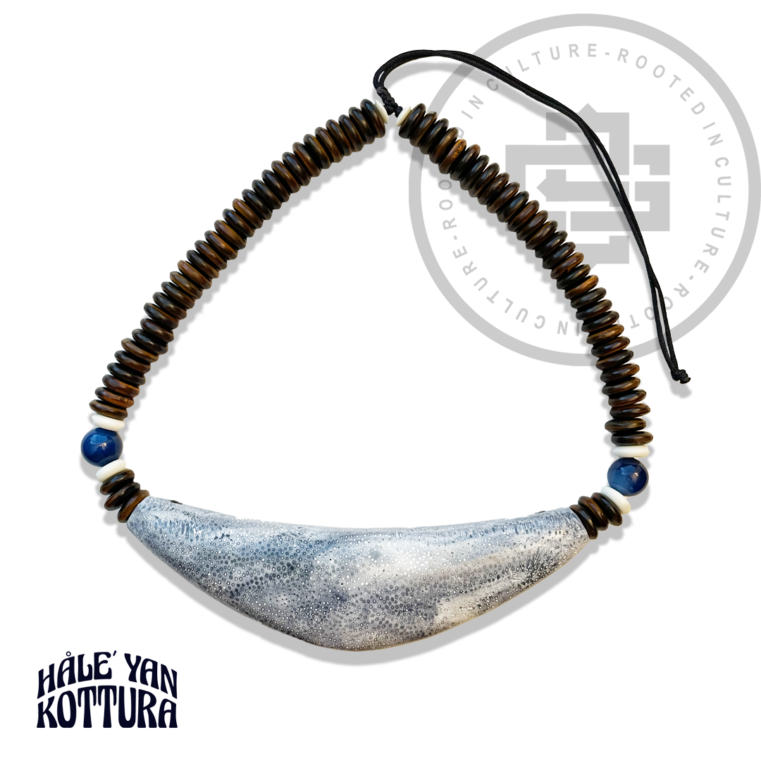 LARGE SINAHI (FOSSILIZE BLUE CORAL) – SLING GUAM OFFICIAL