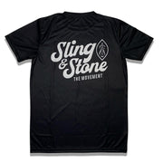 SLING AND STONE SHORT SLEEVE DRIFIT BLACK