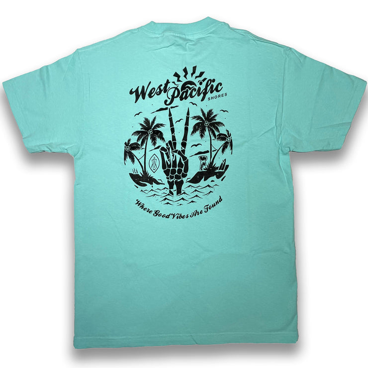 WEST PACIFIC SHORES TEE CELADONE