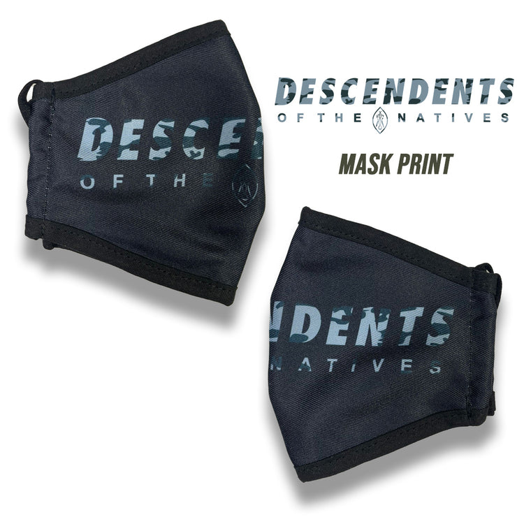 DESCENDENTS OF THE NATIVES REUSABLE FACE MASK