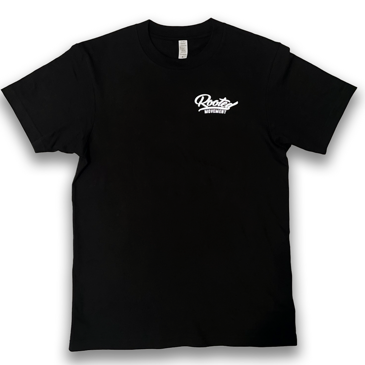 OG ROOTED MOVEMENT TEE BLACK