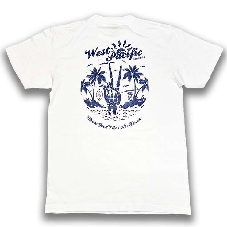 WEST PACIFIC SHORES TEE WHITE